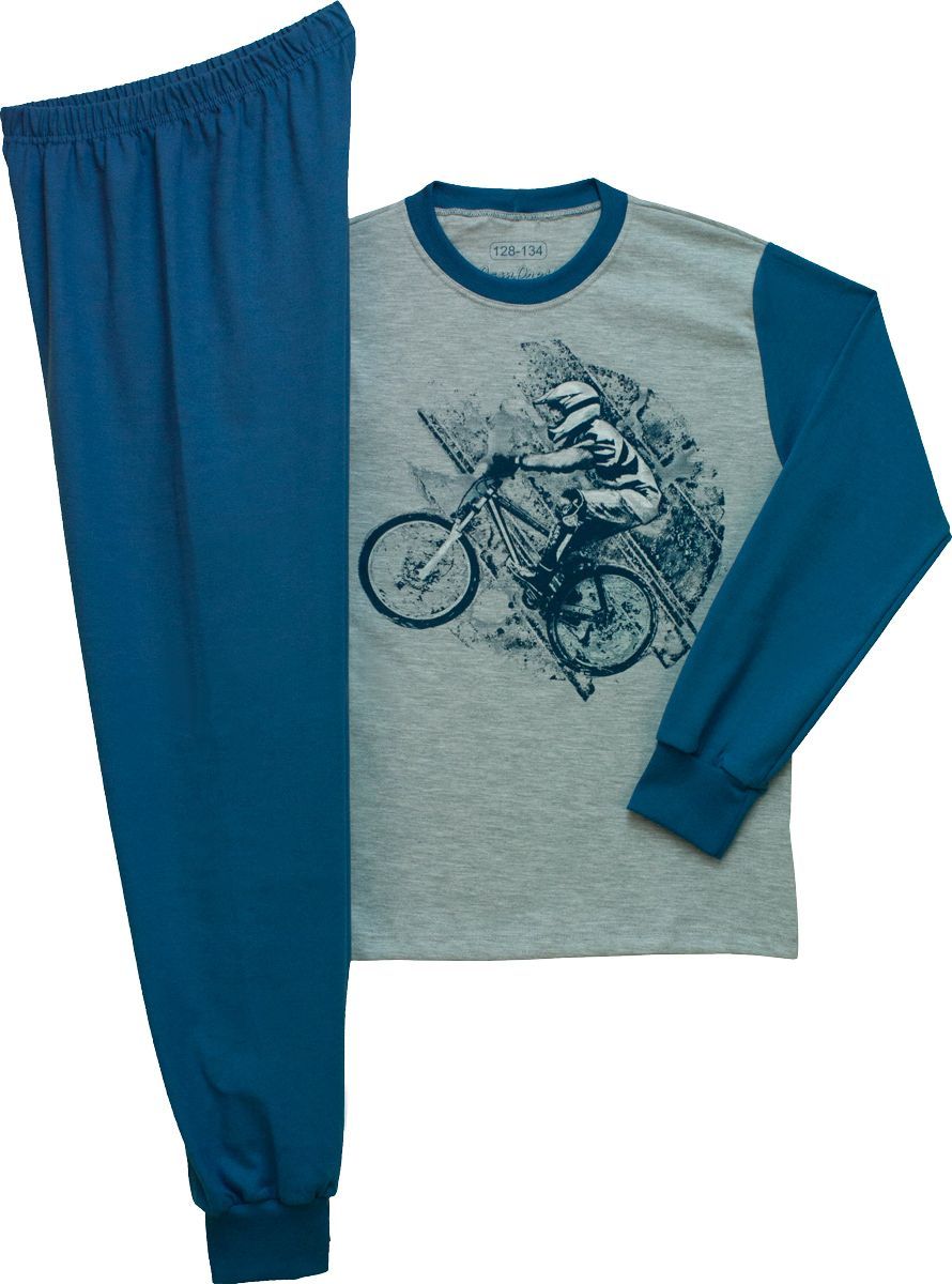fiú biciklis pamut pizsama