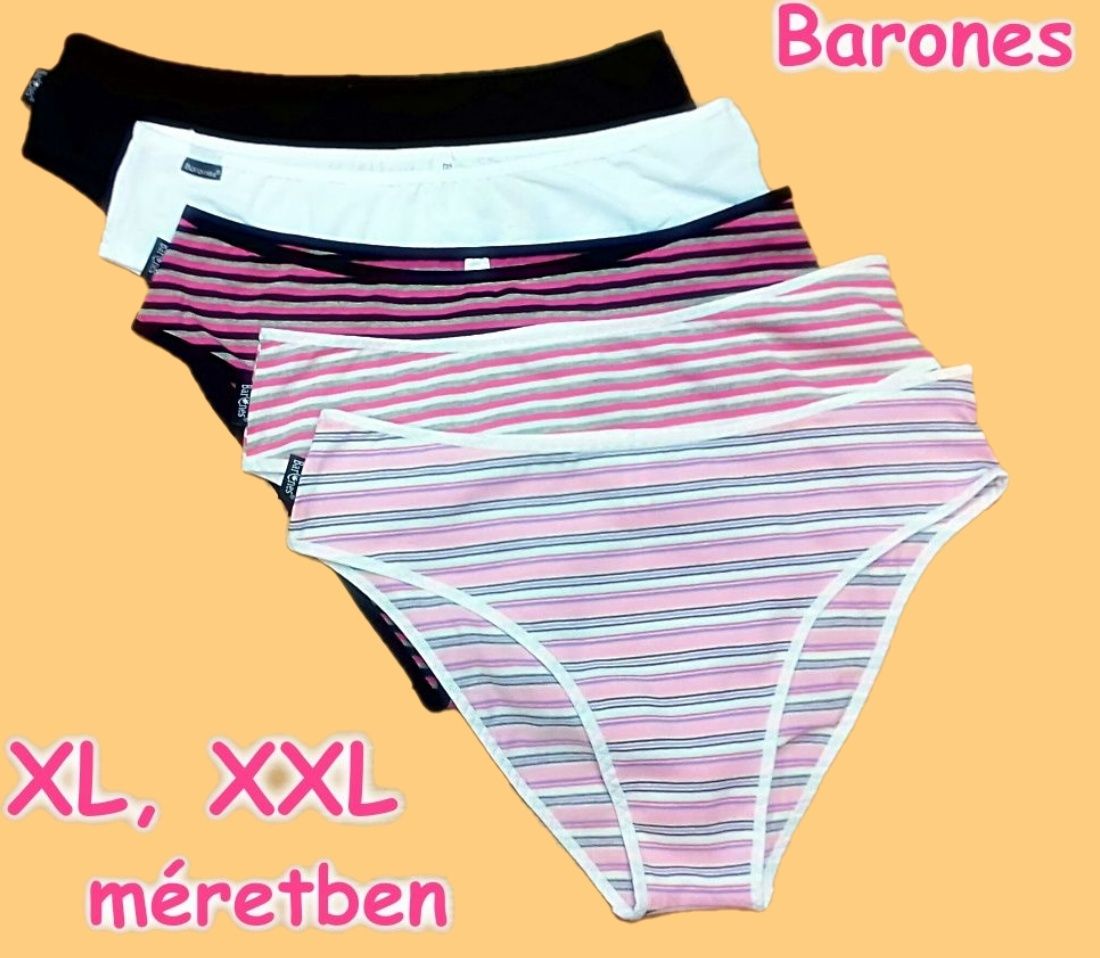 Barones széles oldalú pamut bugyi (XL, XXL)
