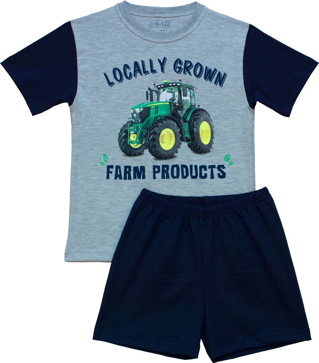 fiú traktoros pamut pizsama