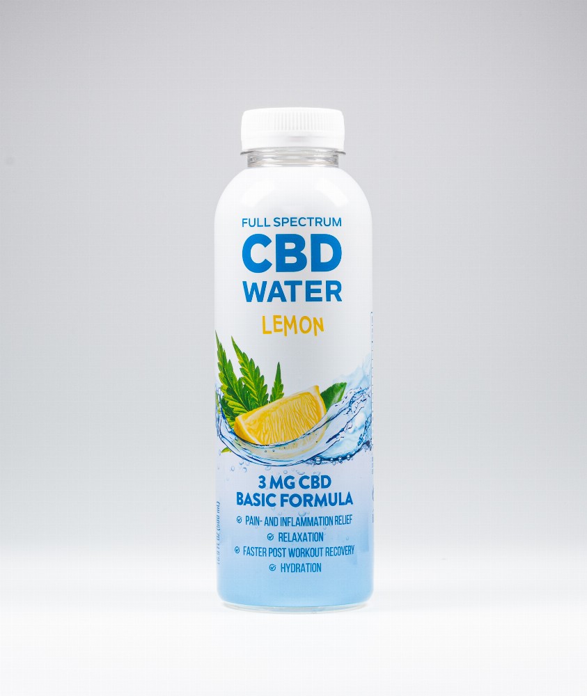 AIDVIAN Full Spectrum CBD Water LEMON 3 mg 500 ml