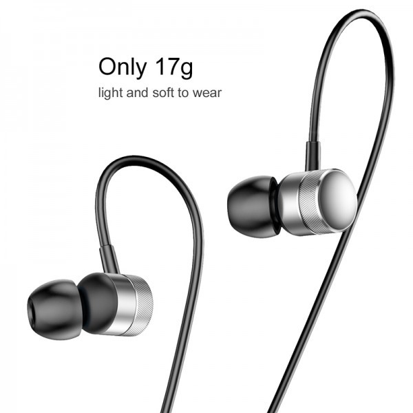 Baseus Encok H04 vezetékes fülhallgató/headset - Ezüst