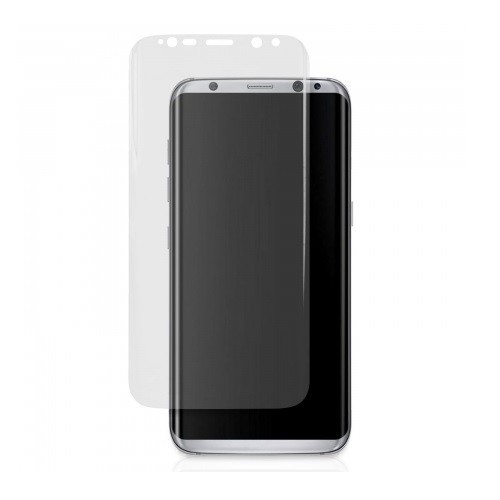 Samsung Galaxy A8 (2018) SM-A530F, Kijelzővédő fólia, ütésálló fólia (az íves részre is!), Tempered Glass (edzett üveg), Clear